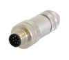 <h2>M12 Connector, 8-pins for versions with cable output</h2>